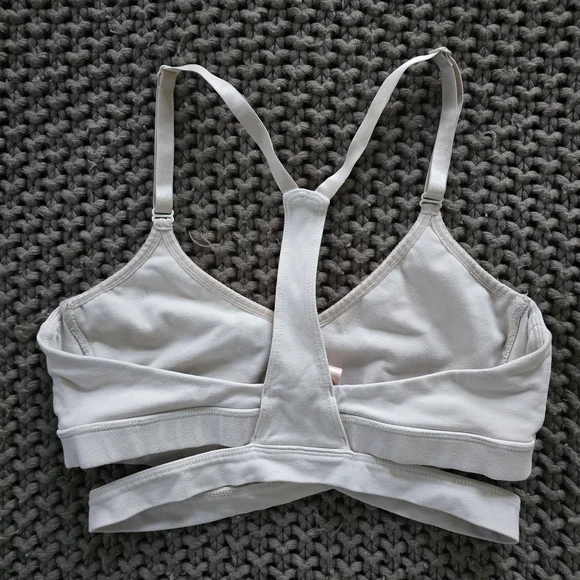 OG Bombshell Sportswear Off White Mesh Sports Bra - Picture 2 of 3